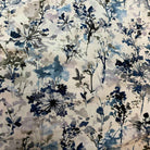 Mauve Lily Digital Print Fabric - Cotton Hand - 58 Inch. in Width Fabric by the Yard - 58 Inch Wide