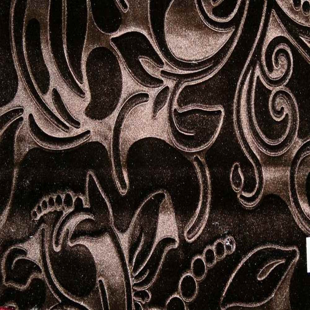 Brocade Scroll Velvet | Tablecloth - Chocolate