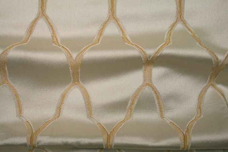 gold LOUVAIN Jacquard Fabric by the Yard - 58 Inch Wide
