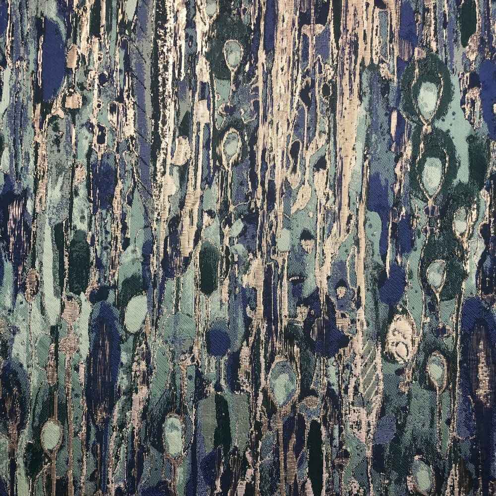 LYNN Jacquard Print Metallic - Tablecloth - Green