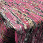 Fuchsia LYNN Jacquard Print Metallic - Custom Tablecloths