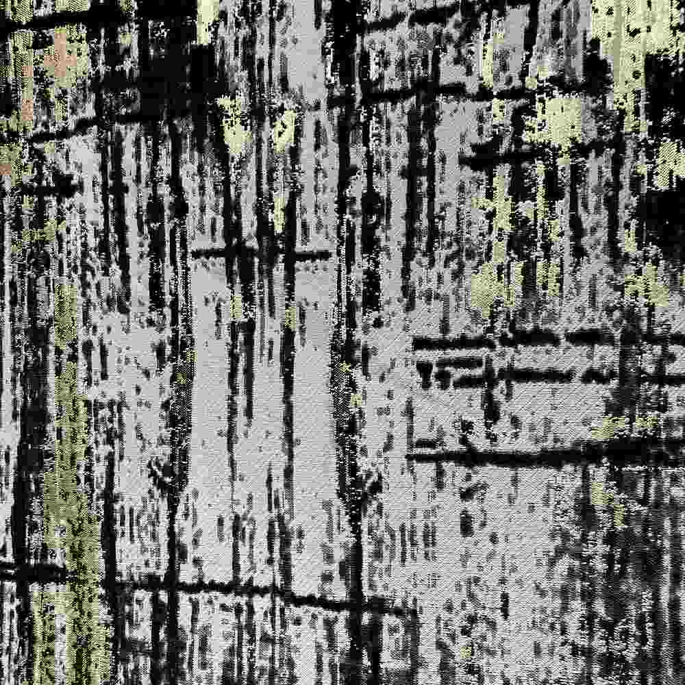 LYNSFIELD Jacquard Print Metallic - Tablecloth - Lime - Sample 3x3 Inch