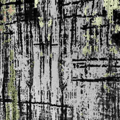 LYNSFIELD Jacquard Print Metallic - Tablecloth - Lime - Sample 3x3 Inch