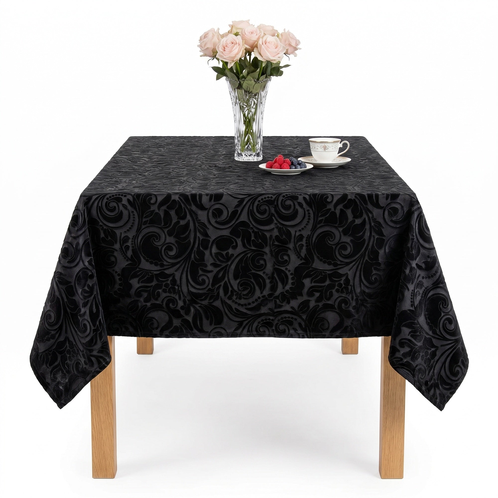 Lobby Black Tablecloth