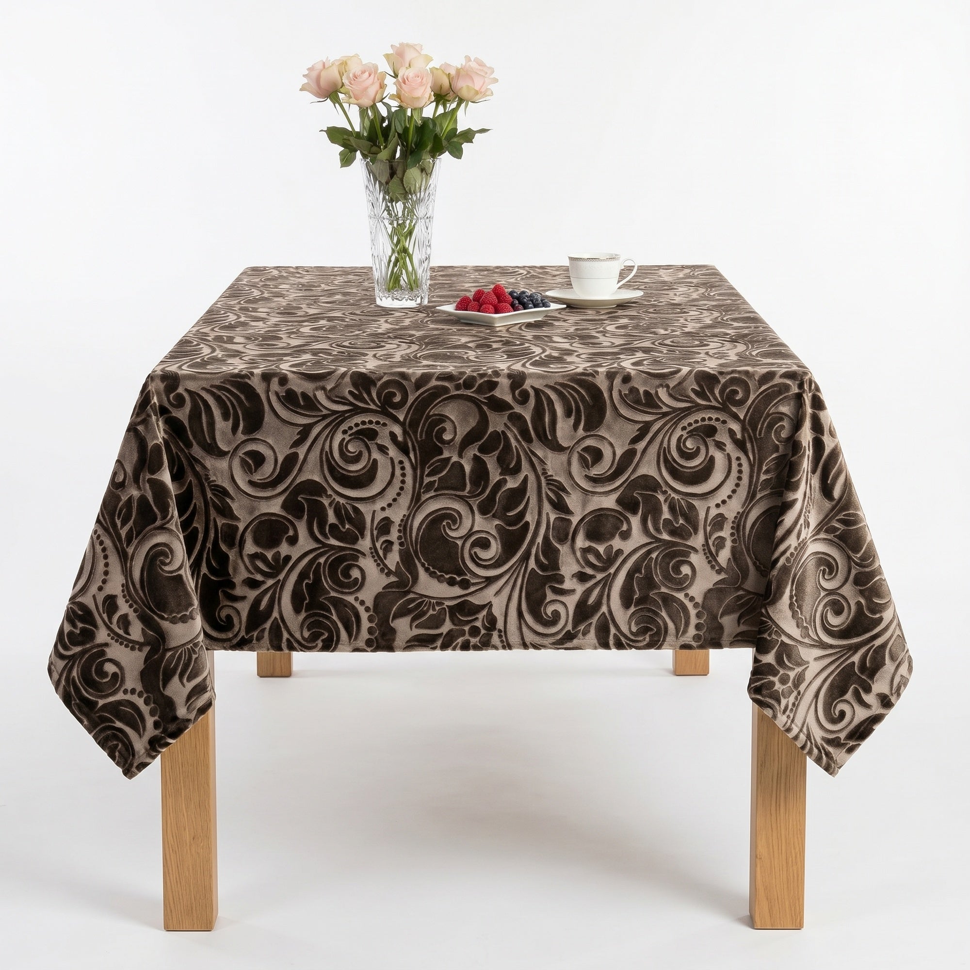 Lobby Taupe Tablecloth