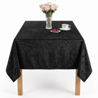 Luxurious Black Tablecloth
