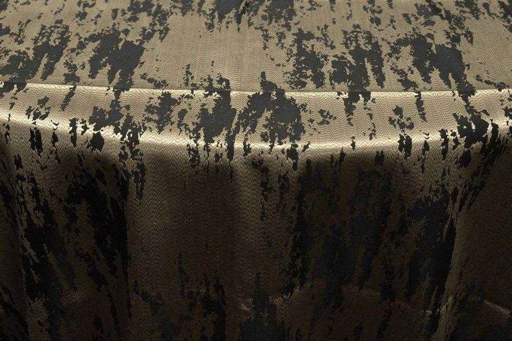 gold-black MARMORE Jacquard Fabric by the Yard - 118 Inch Wide