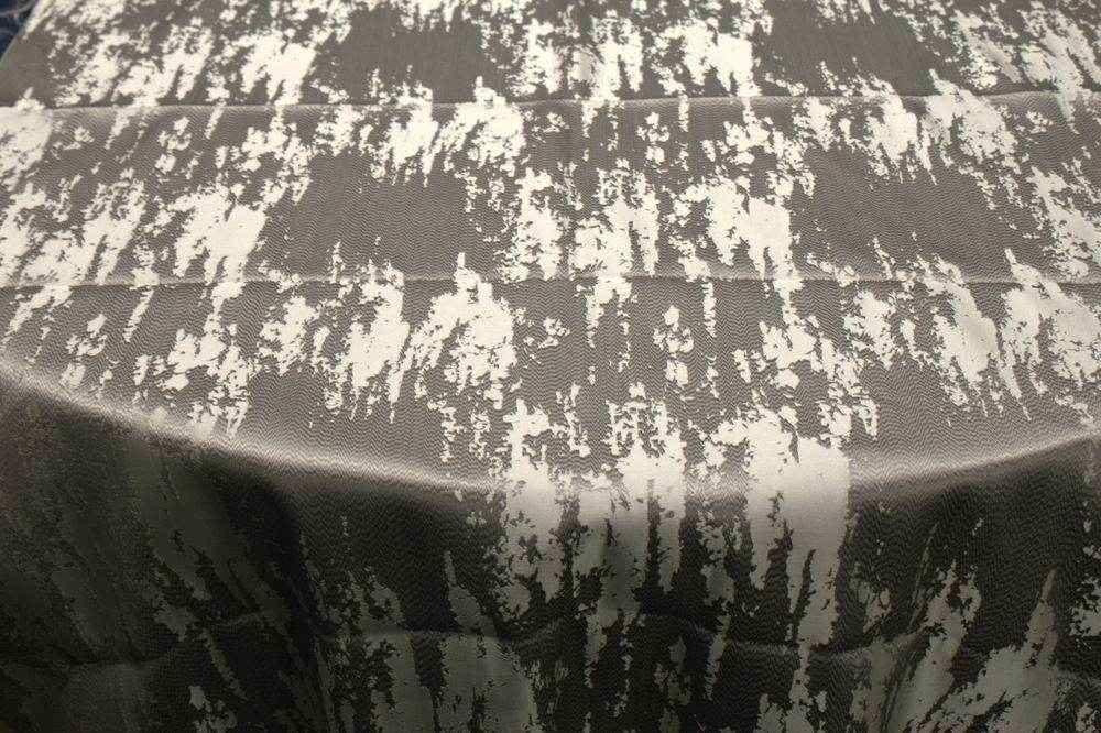 silver MARMORE Jacquard Fabric by the Yard - 118 Inch Wide