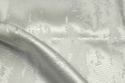 white-gold MARMORE Jacquard Fabric by the Yard - 118 Inch Wide
