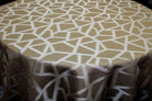 Triangle Jacquard Tablecloth – Gold