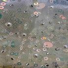 Ivory Soft Tulle Mesh Fabric Heavily Embellished with Sequins Fabric by the Yard - 52 Inch Wide