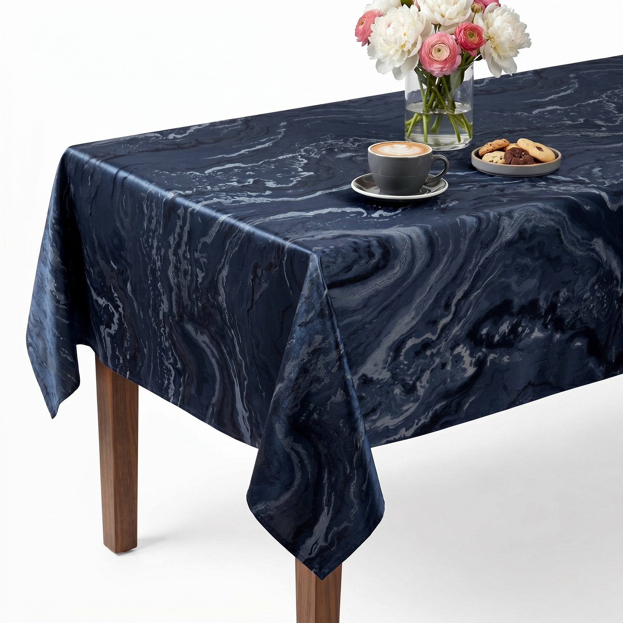 Mahwah Navy Tablecloth