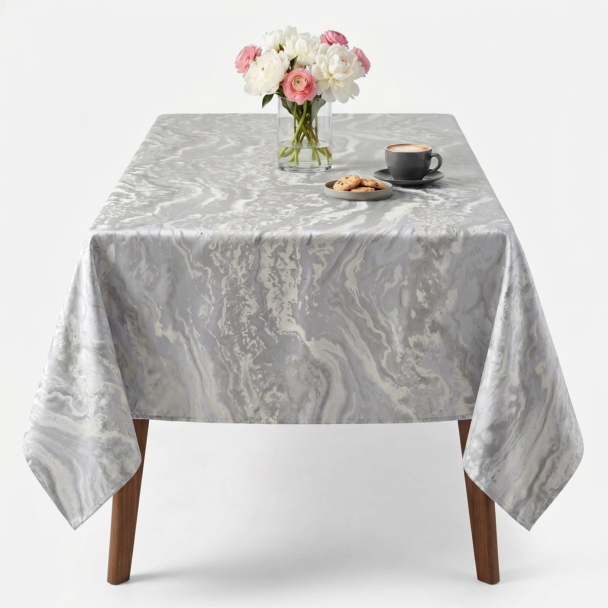 Mahwah Silver Gold Tablecloth