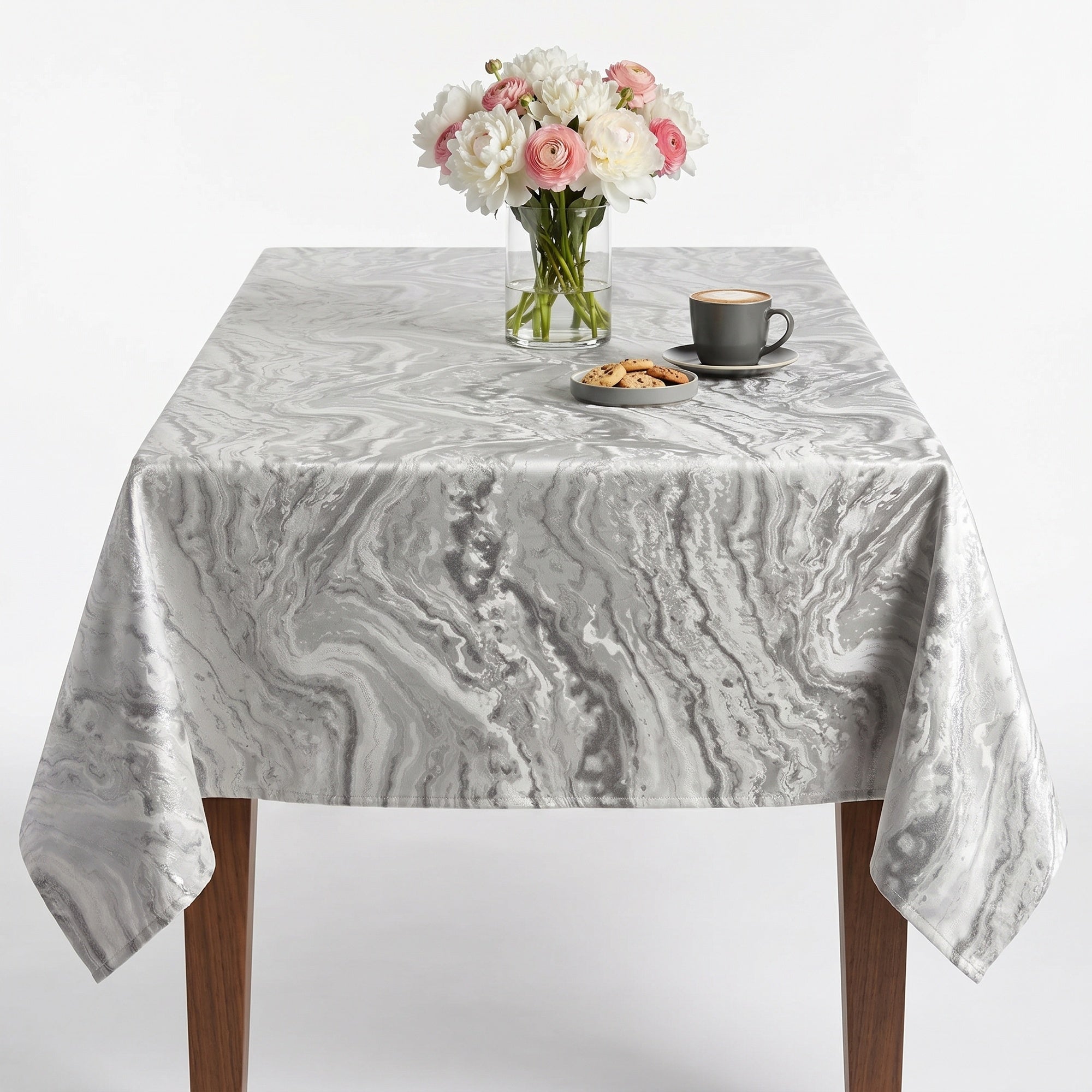Mahwah White Tablecloth