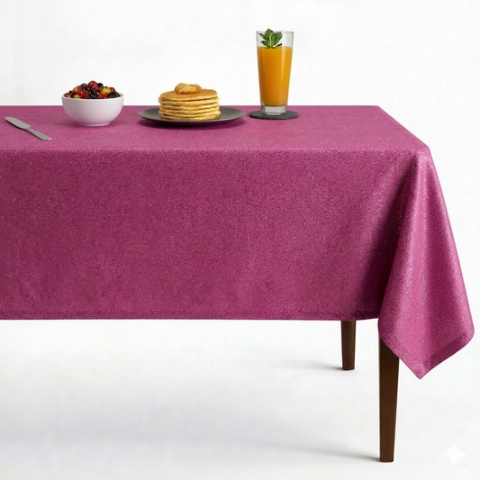 Marisol Jacquard Tablecloth - Fuchsia