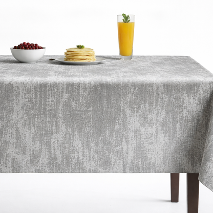 Misty Jacquard Tablecloth - Grey