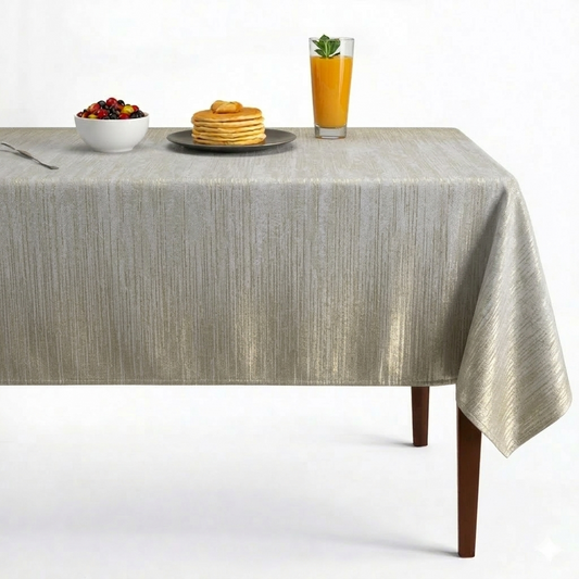 Misty Jacquard Tablecloth - Ivory