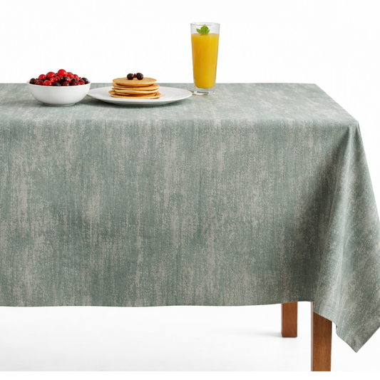 Misty Jacquard Tablecloth - Mint