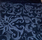 Navy Vails Brocade Velvet - Custom Tablecloths