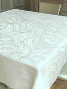 Crystal New Delhi Metallic Flower Jacquard Fabric - 120 Inch. in Width Fabric by the Yard - 120 Inch Wide
