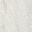 White New Delhi Metallic Flower Jacquard - Custom Tablecloths