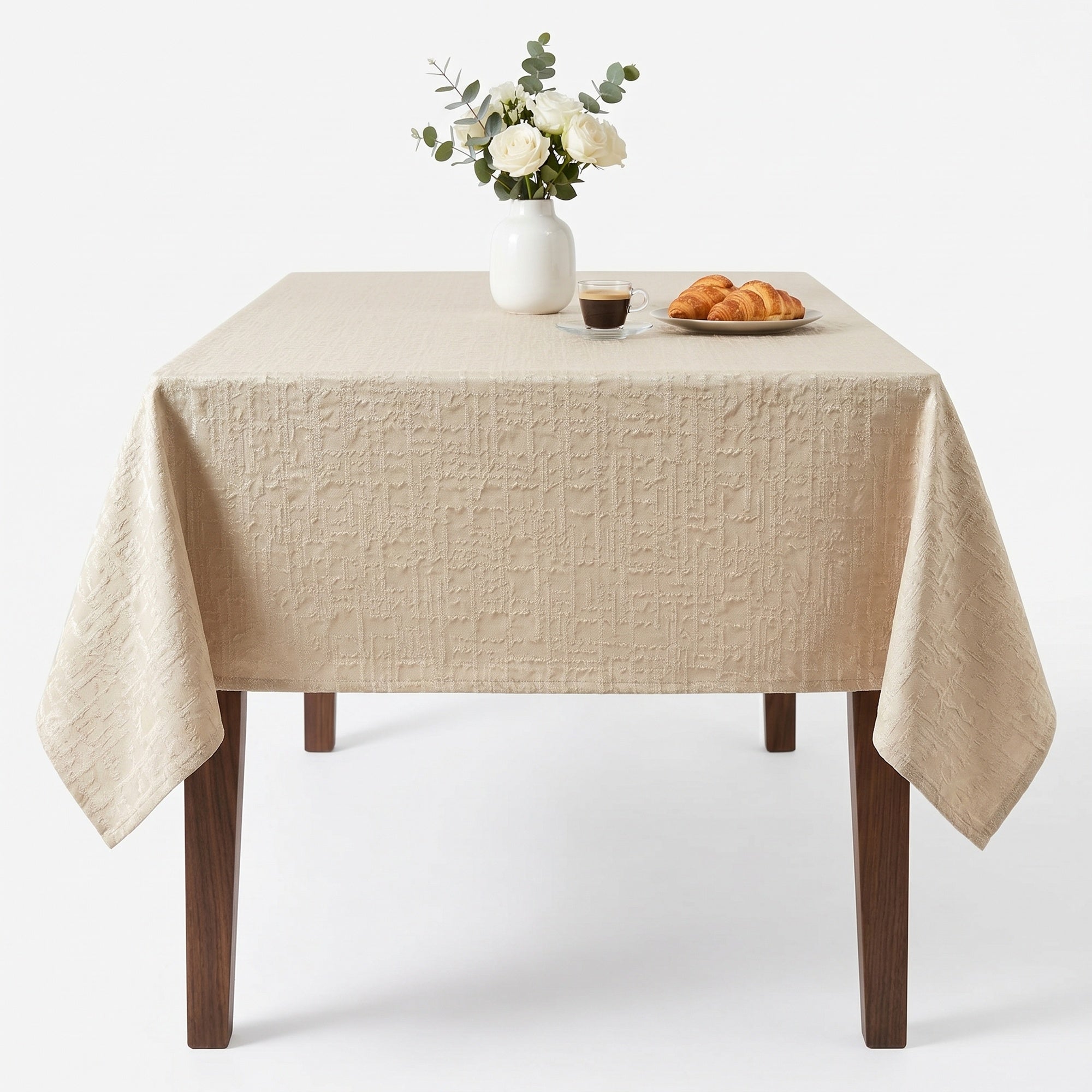 Noble White Tablecloth
