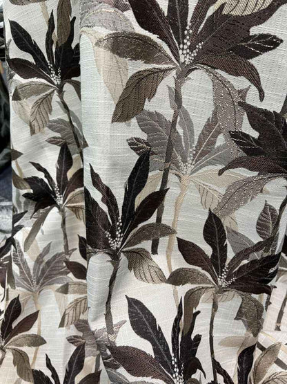 PALMS Jacquard Palm Tree Print - Tablecloth - Natural