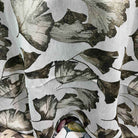 Brown POPPY Jacquard Tulip Print Tapestry Fabric by the Yard - 118 Inch Wide