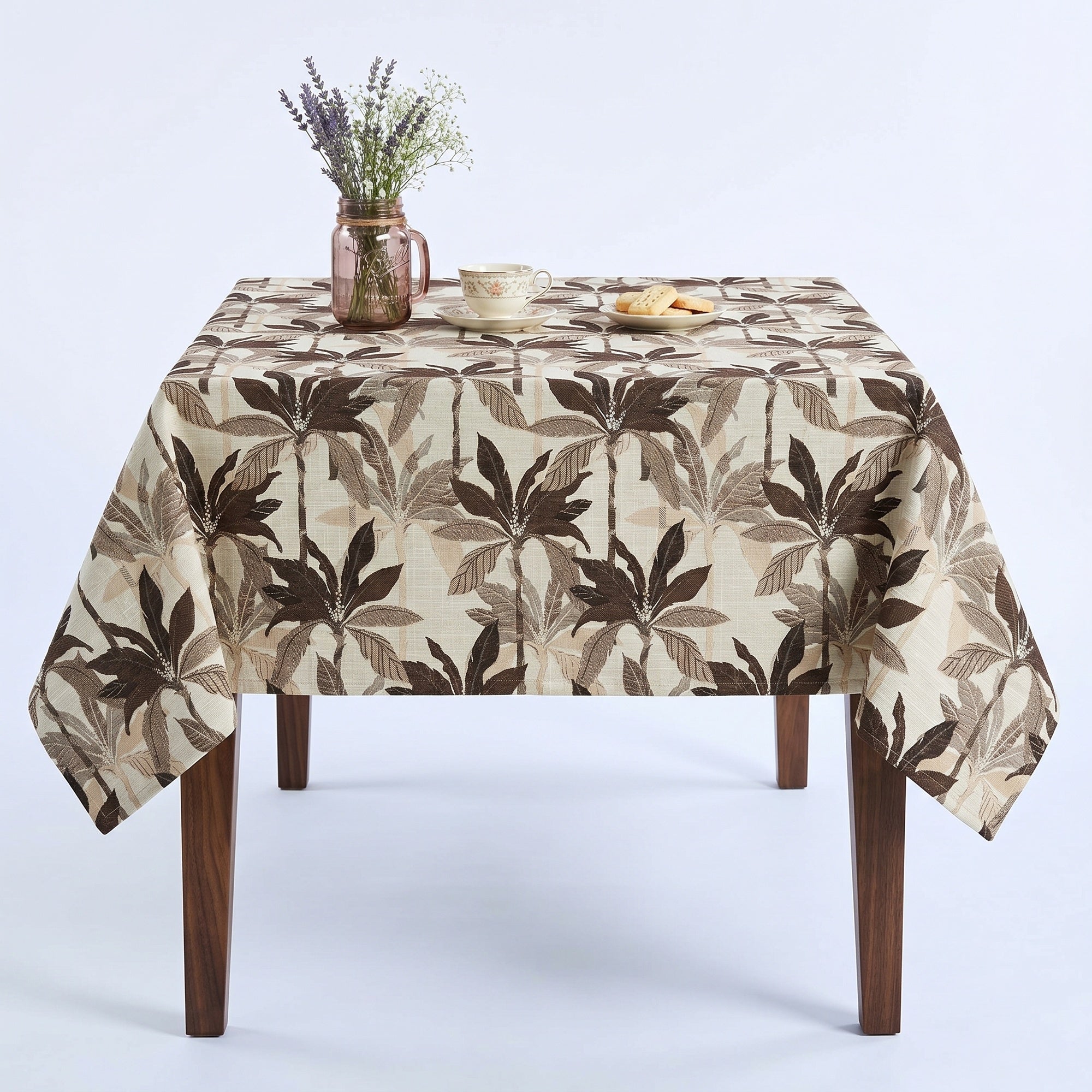 Palms Natural Tablecloth