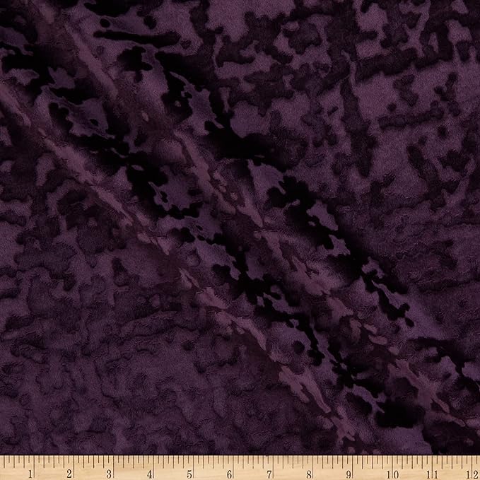 Abstract Crushed Velvet | Tablecloth - Plum