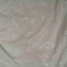 White QUINCY Sequin Fabric on Mesh Material Fabric by the Yard - 52 Inch Wide