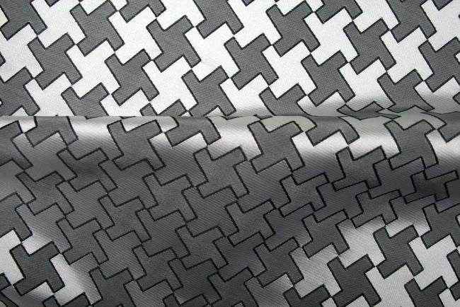 ebony RATTLE Jacquard Fabric by the Yard - 58 Inch Wide
