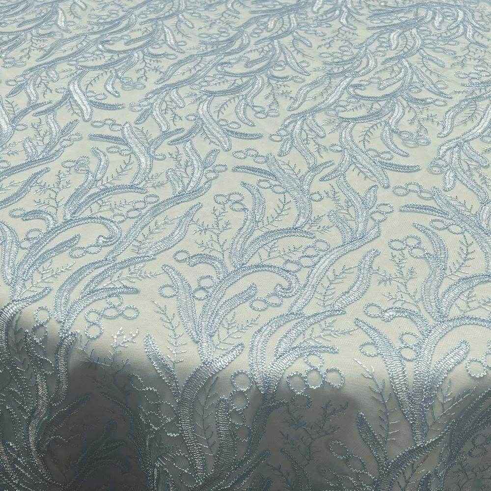 ice-blue RODEO Lace Fabric by the Yard - 54 Inch Wide
