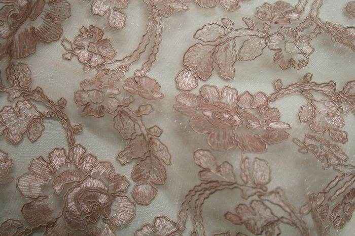 pink-1 ROSEDALE Lace Fabric by the Yard - 53 Inch Wide