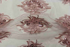 blush ROUNDAROSE Lace Fabric by the Yard - 54 Inch Wide