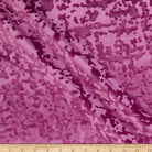 Rose Abstract Crushed Velvet Fabric by the Yard - 118 Inch Wide
