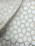 champagne SAPPHIRE Jacquard Fabric by the Yard - 118 Inch Wide