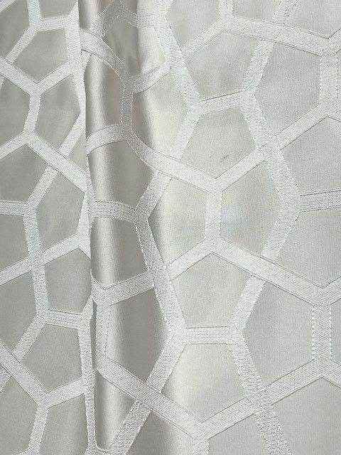 ivory SAPPHIRE Jacquard Fabric by the Yard - 118 Inch Wide