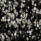 Black/Silver Stretch Velvet Sequin Fabric by the Yard - 48 Inch Wide