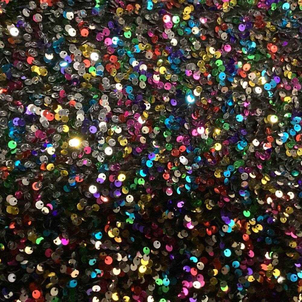 Multi Copper Stretch Velvet Sequin Fabric by the Yard - 48 Inch Wide