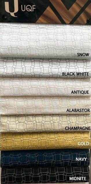 Alabaster Square Jacquard Fabric by the Yard - 115 Inch Wide