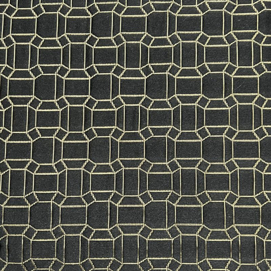 Square Jacquard, Quilted Look | Tablecloth - Midnight