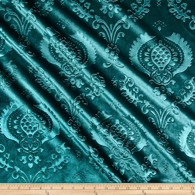 Brocade Damask Velvet Fabric 