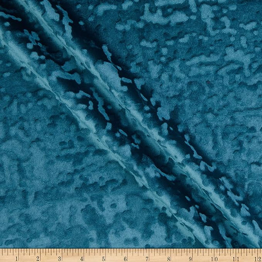 Abstract Crushed Velvet | Tablecloth - Seafoam