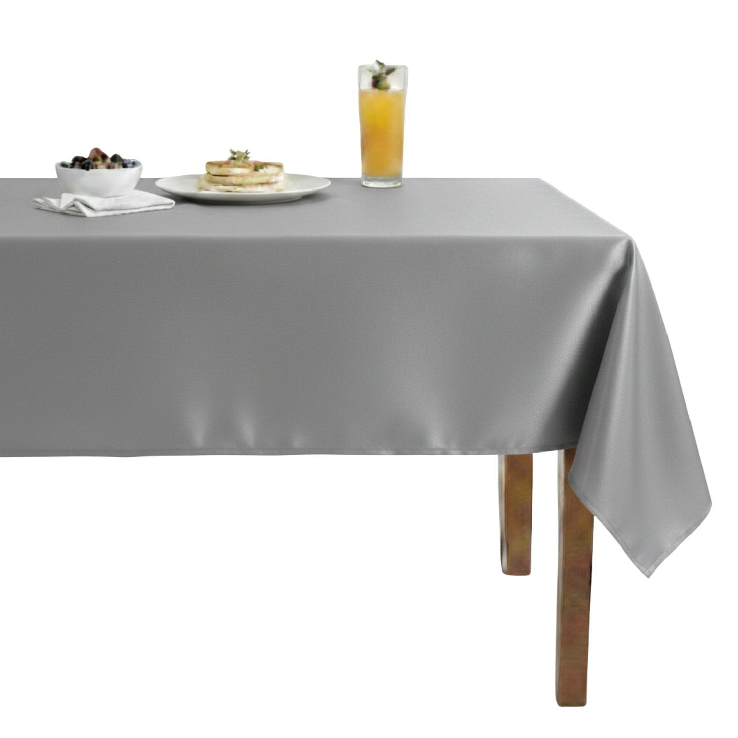 Shiny Velvet Tablecloth-Grey