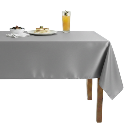 Shiny Velvet Tablecloth-Grey