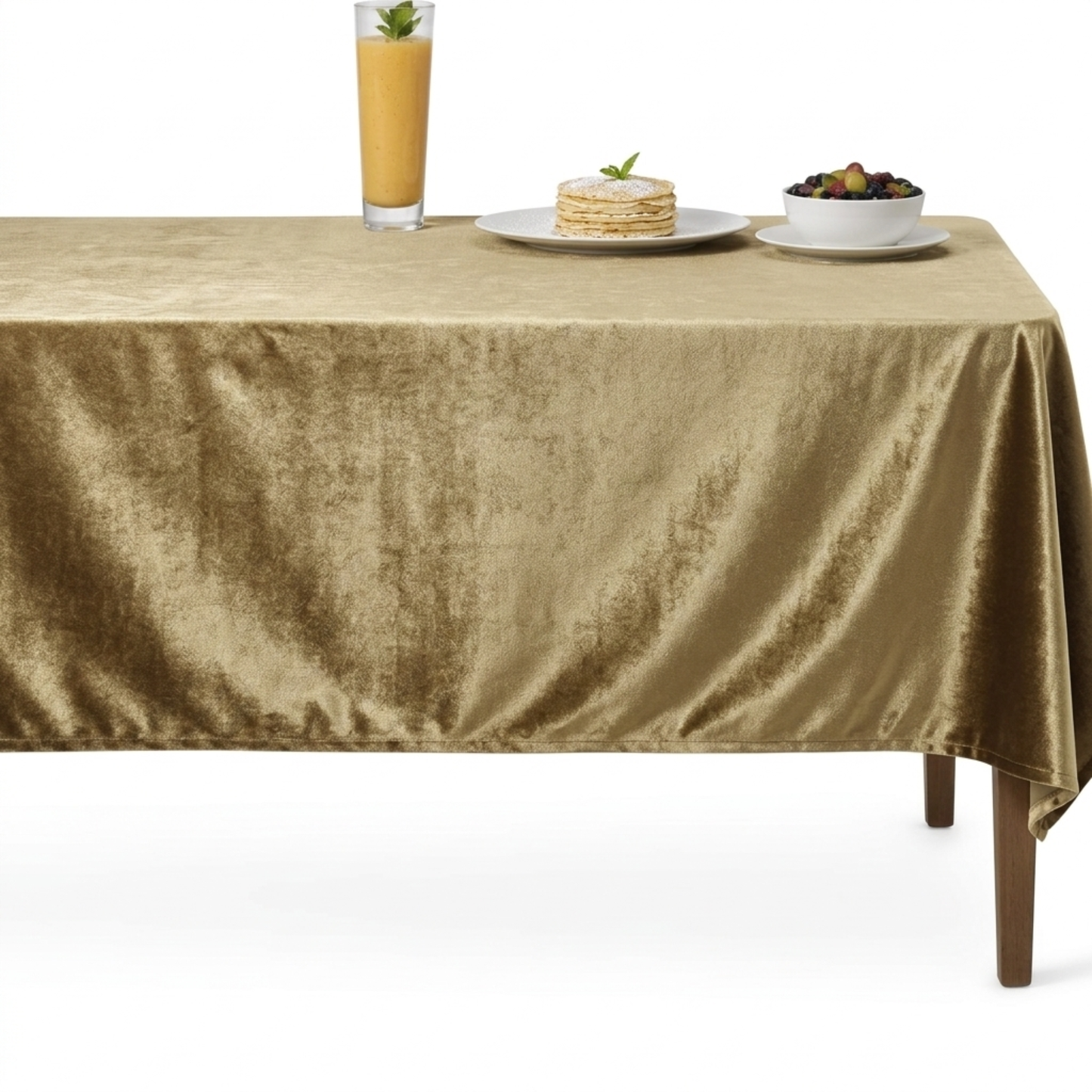 Shiny Velvet  Tablecloth – Gold