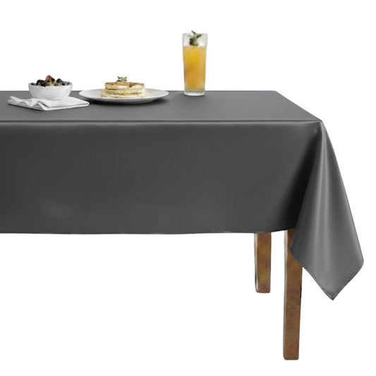Shiny Velvet Tablecloth –  Black