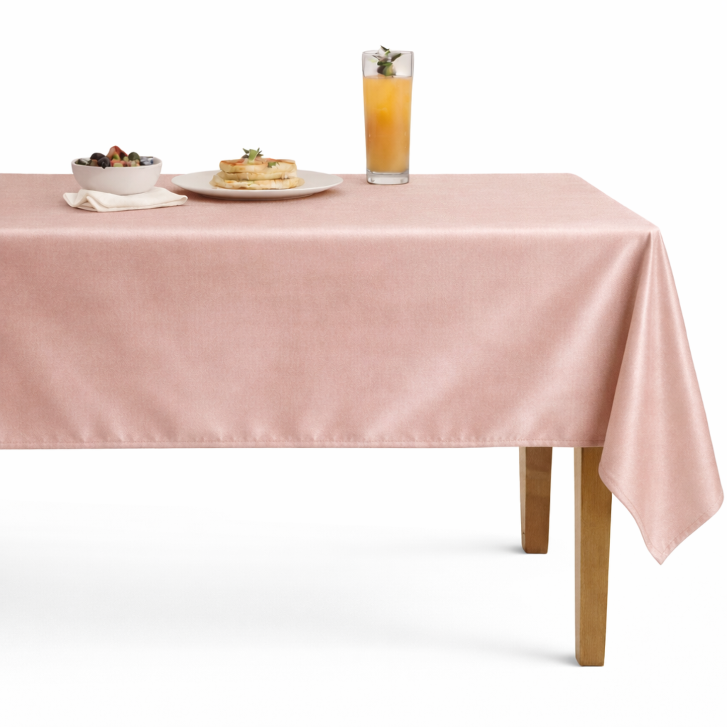 Shiny Velvet Tablecloth  - Blush