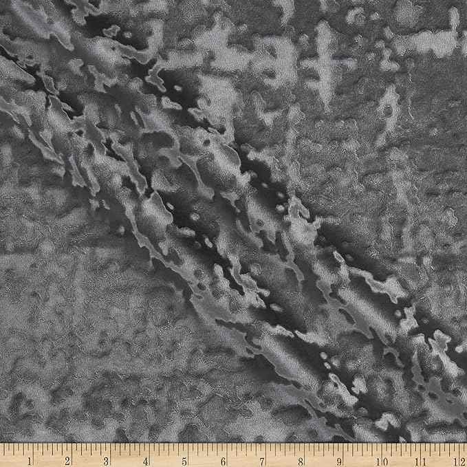 Silver Abstract Crushed Velvet - Custom Tablecloths